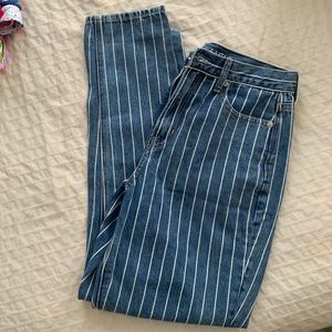 American Eagle Pinstripe Mom jeans!!!